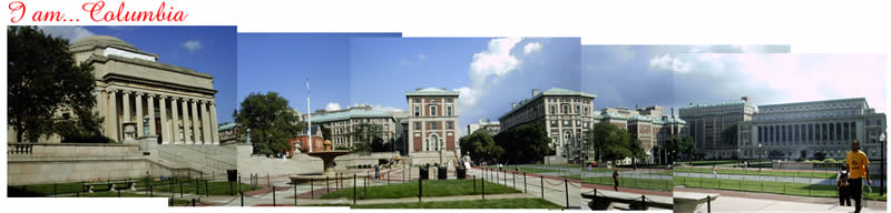 Panoramic view of Columbia University in the City of New York